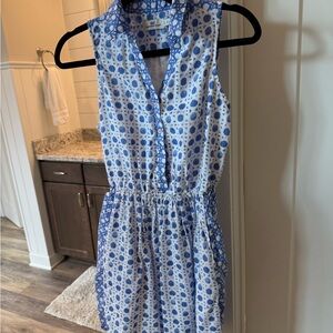 Vineyard Vines Blue and White Polka Dot Mini Dress